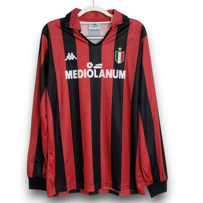 AC Milan 1988-1989 Home Long Sleeve Shirt
