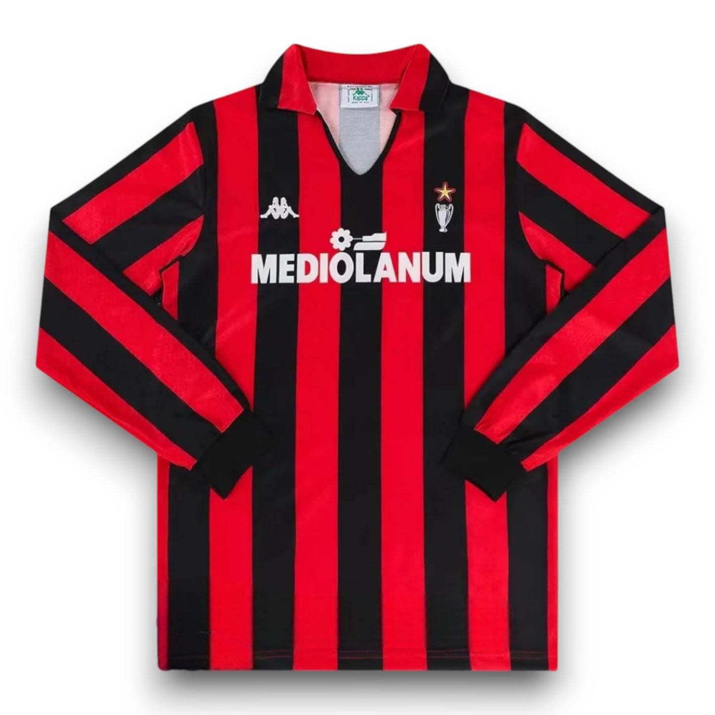 AC Milan 1989-1990 Home Long Sleeve Jersey