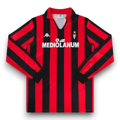 AC Milan 1989-1990 Home Long Sleeve Jersey