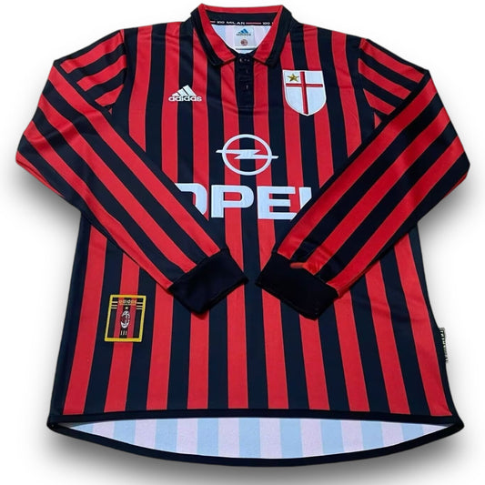 AC Milan 1999-2000 Home Long Sleeve Jersey