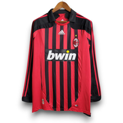 AC Milan 2007-2008 Home Long Sleeve Jersey