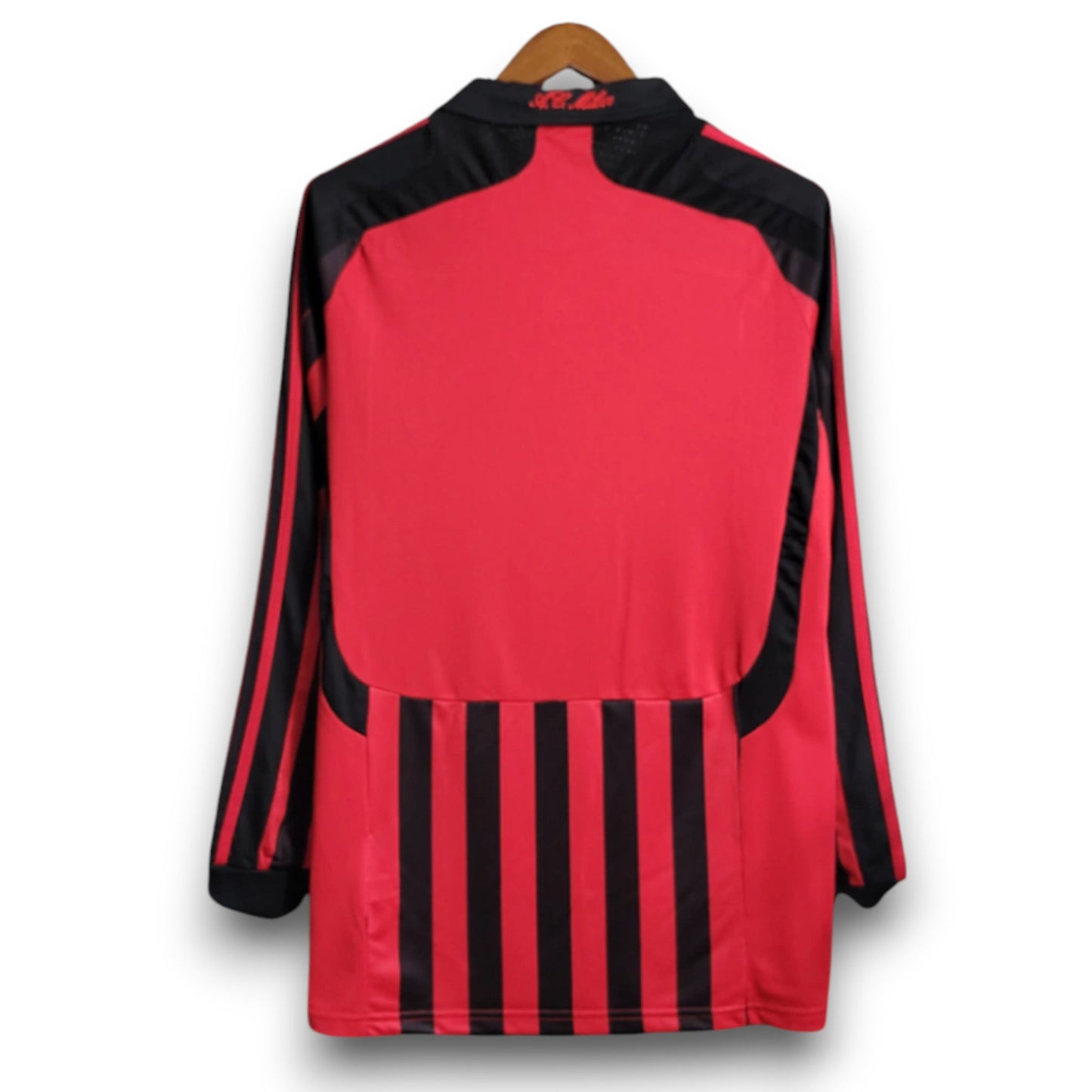 AC Milan 2007-2008 Home Long Sleeve Jersey