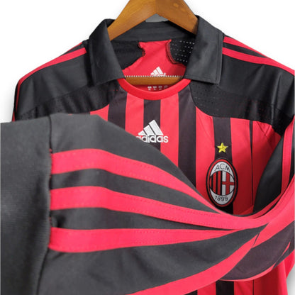 AC Milan 2007-2008 Home Long Sleeve Jersey