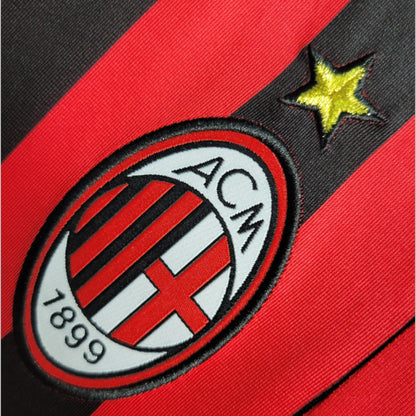 AC Milan 2007-2008 Home Long Sleeve Jersey