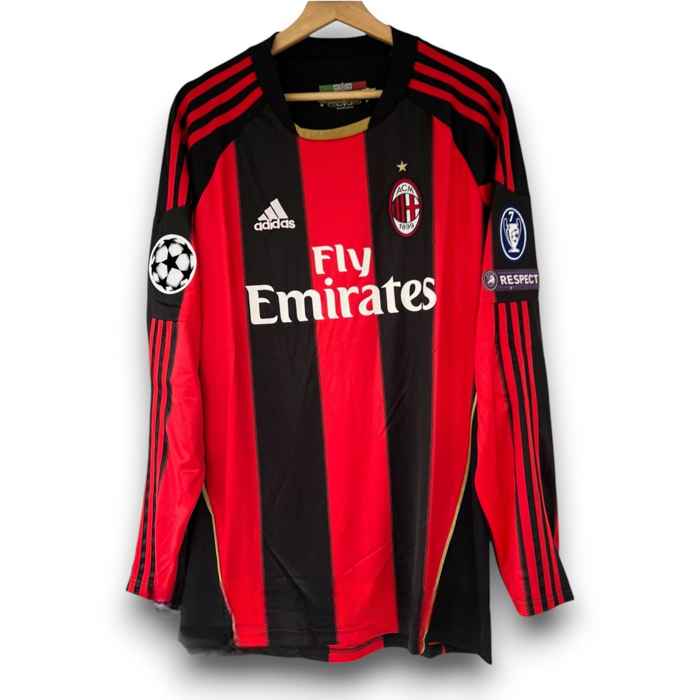 AC Milan 2010-2011 Home Long Sleeve Jersey