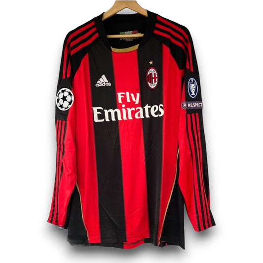 AC Milan 2010-2011 Home Long Sleeve Jersey