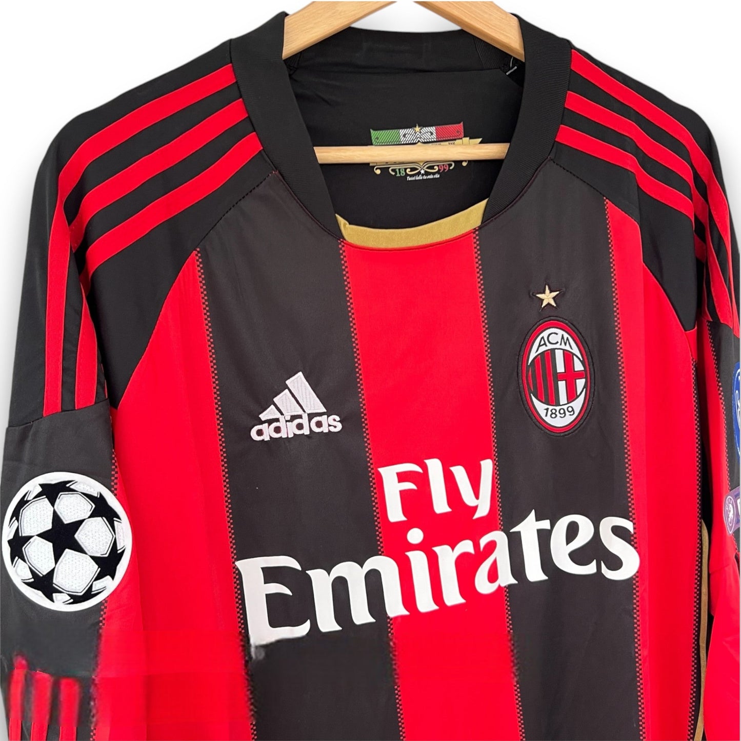 AC Milan 2010-2011 Home Long Sleeve Jersey