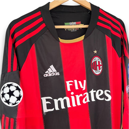 AC Milan 2010-2011 Home Long Sleeve Jersey