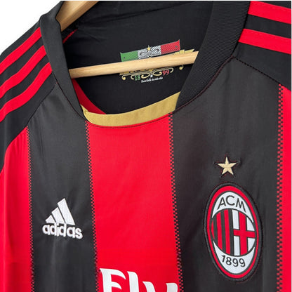 AC Milan 2010-2011 Home Long Sleeve Jersey