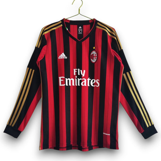 AC Milan 2013-2014 Long Sleeve Home Jersey