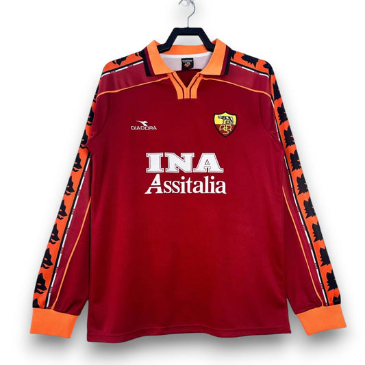 AS Roma 1998-1999 Home Long-Sleeve Jersey