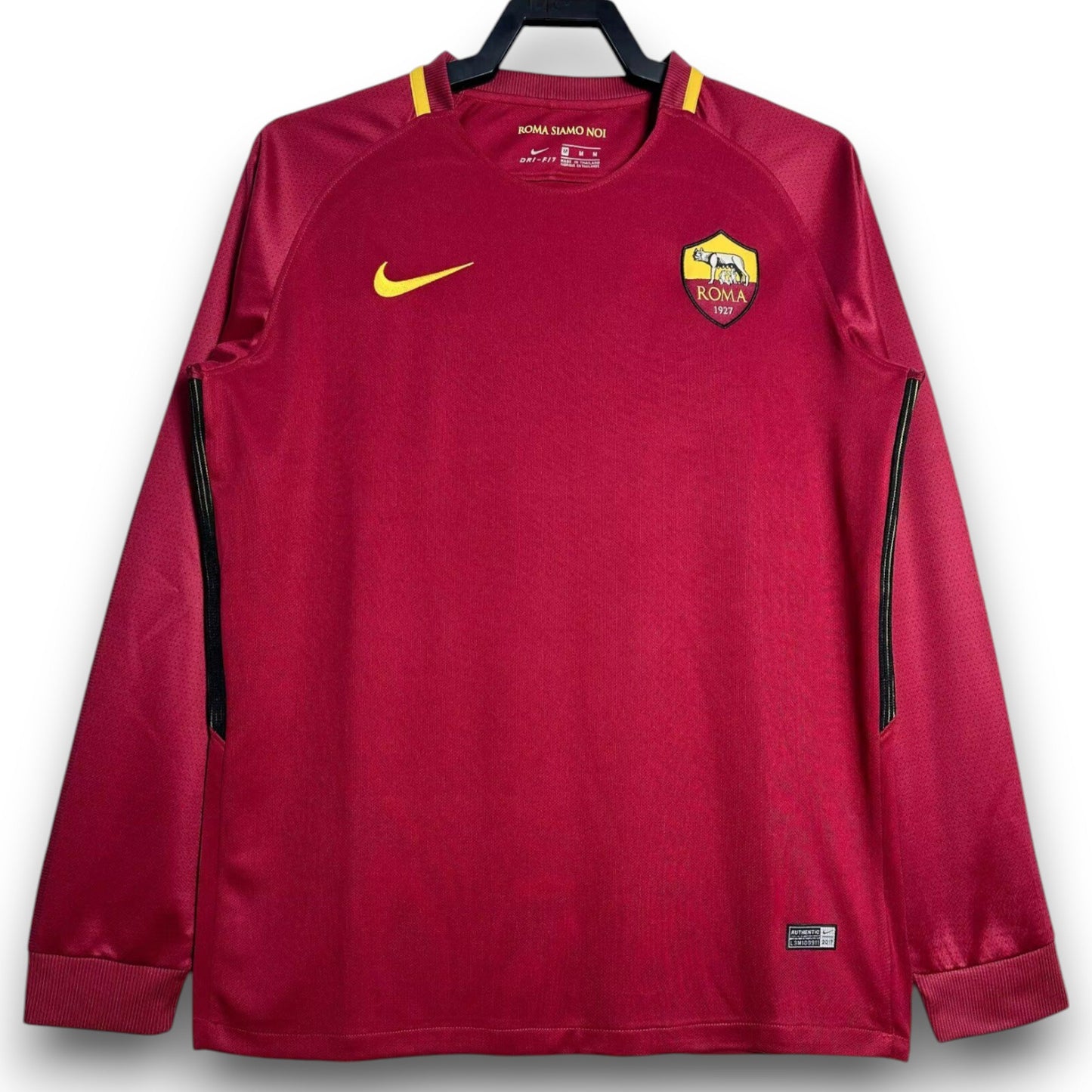 AS Roma 2017-2018 Home Long Sleeve Jersey