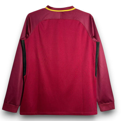 AS Roma 2017-2018 Home Long Sleeve Jersey