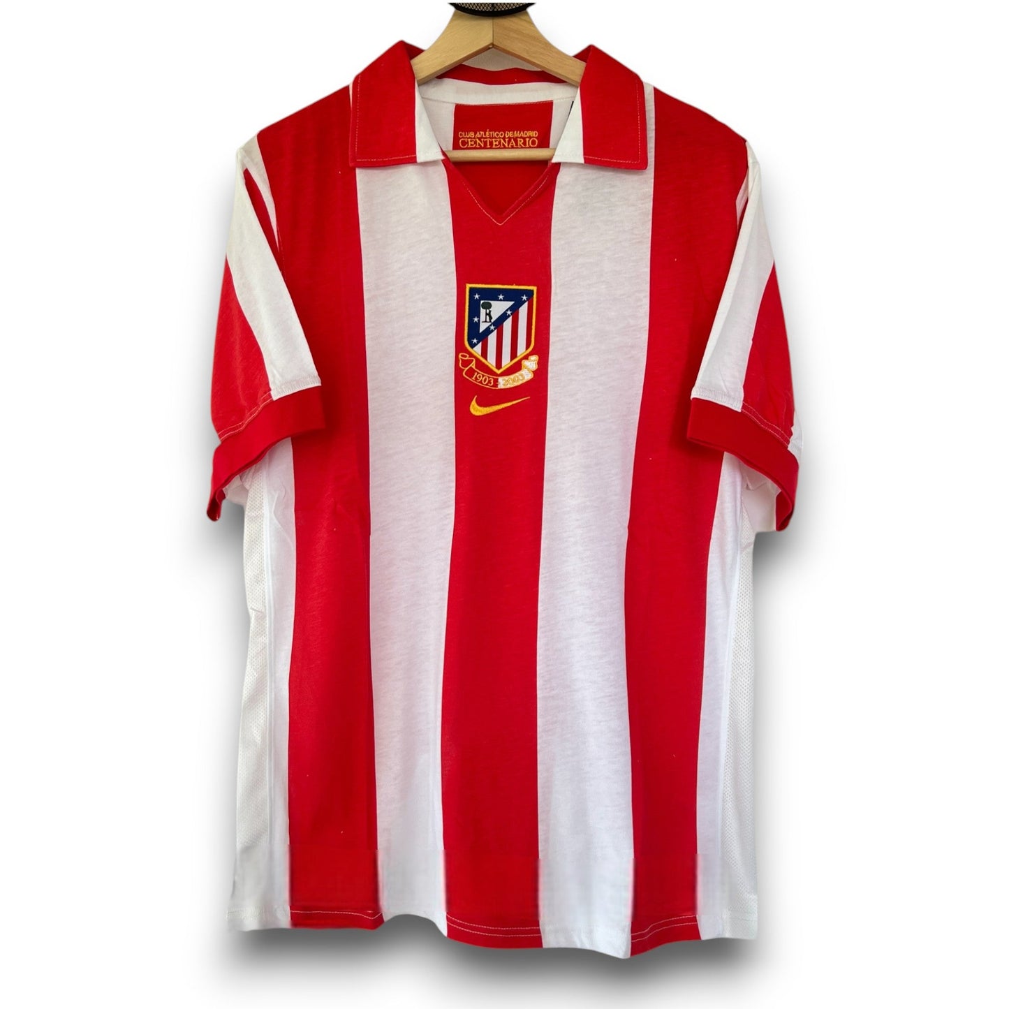 Atletico Madrid 2003-2004 Home Centenary Jersey
