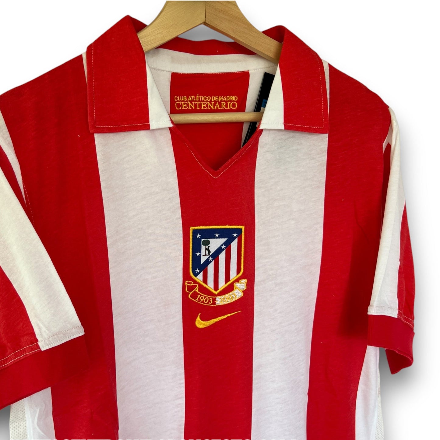Atletico Madrid 2003-2004 Home Centenary Jersey