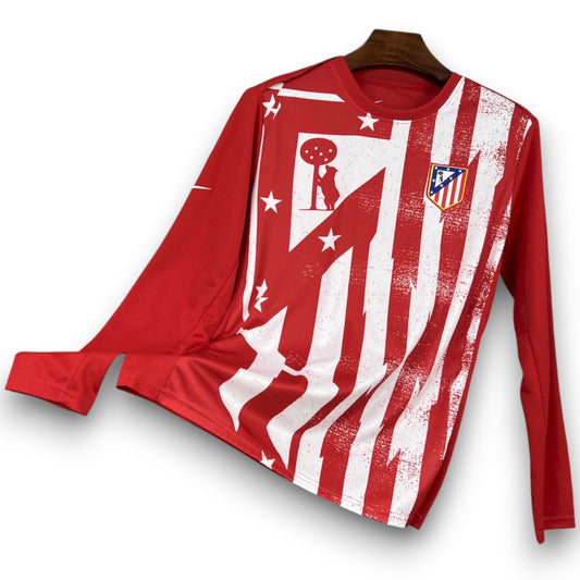Maillot Atlético de Madrid 2025-2026 Avant-match Domicile Manches Longues