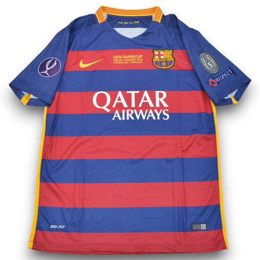 Barcelona 2015-2016 Home Europa Supercup Final Jersey