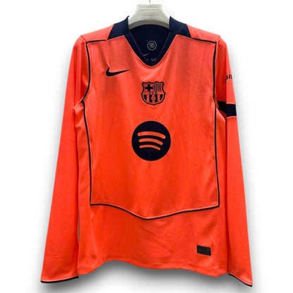 Maillot Barcelone 2025-2026 Extérieur Manches Longues