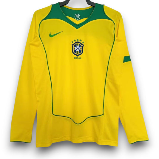 Brazil 2004 Home Shirt - Long sleeve
