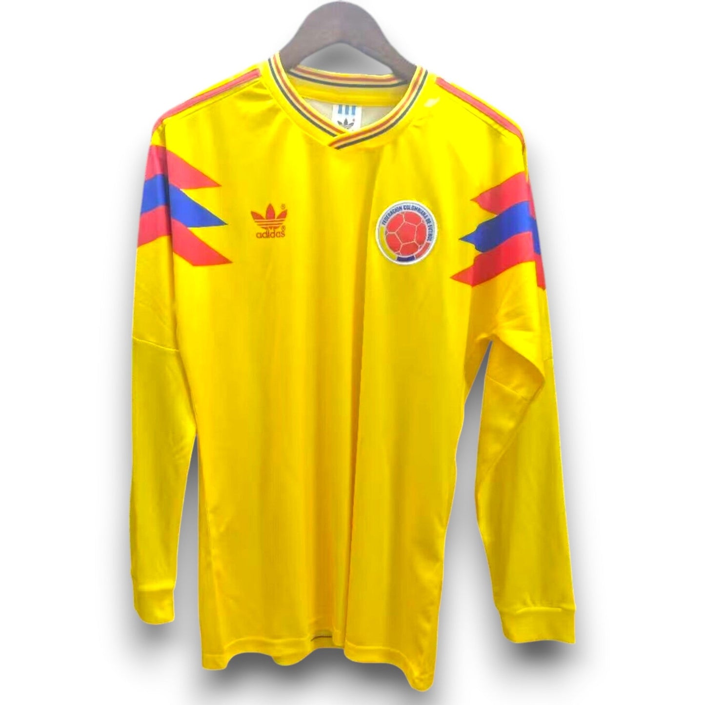 Camiseta Colombia 1990 Local Manga Larga