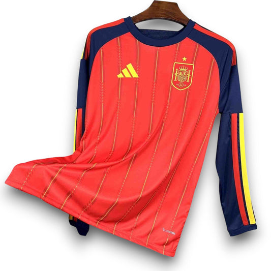 Spain 2026-2027 Home Long Sleeve Jersey