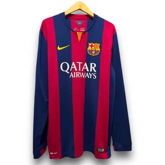 Barcelona 2014-2015 Home Long Sleeve Jersey