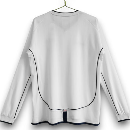 Camiseta Inglaterra 2002 Local Manga Larga