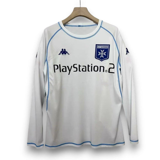 JC Auxerre 2003-2004 Long Sleeve Home Shirt