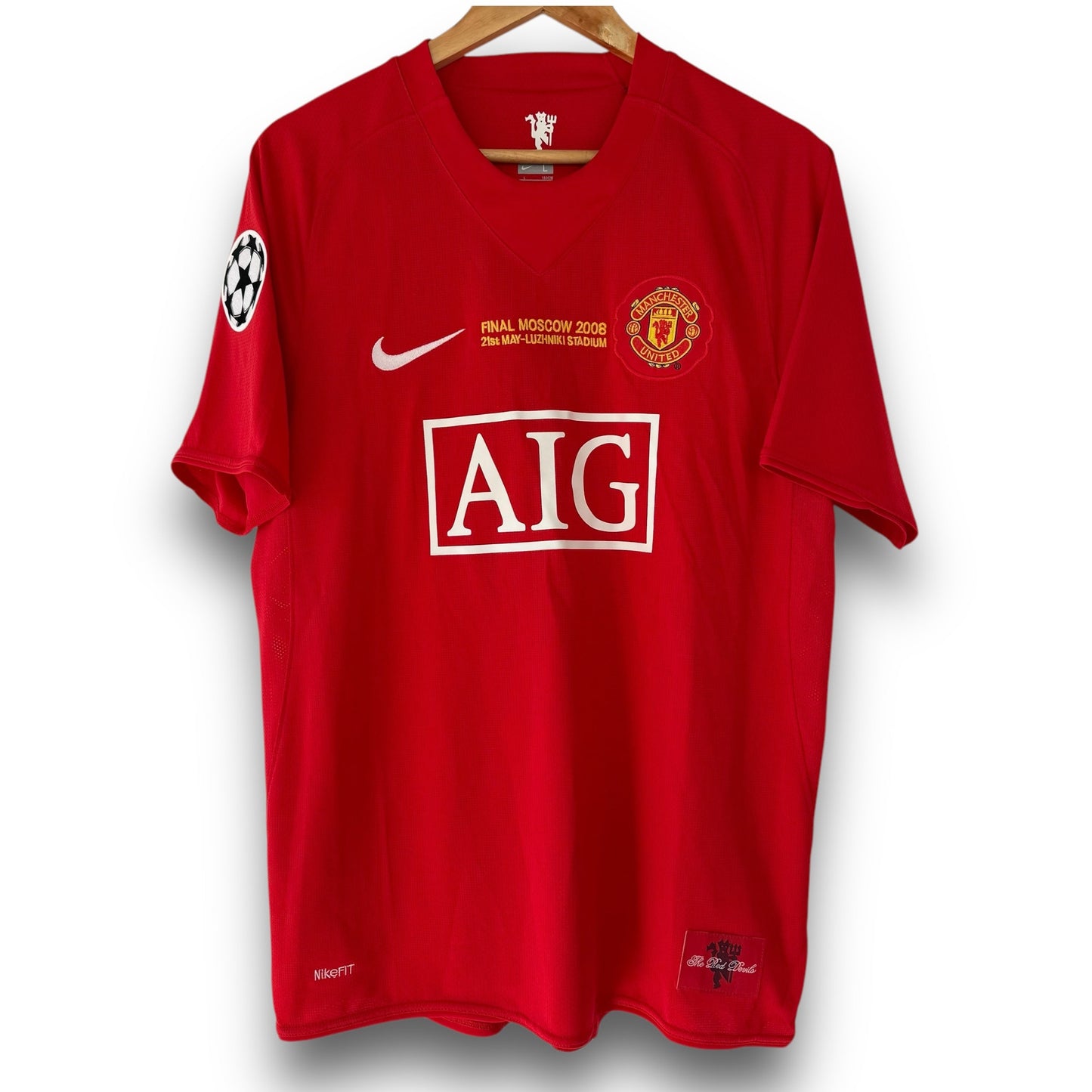 Manchester United 2007-2008 Home Champions League Final Jersey