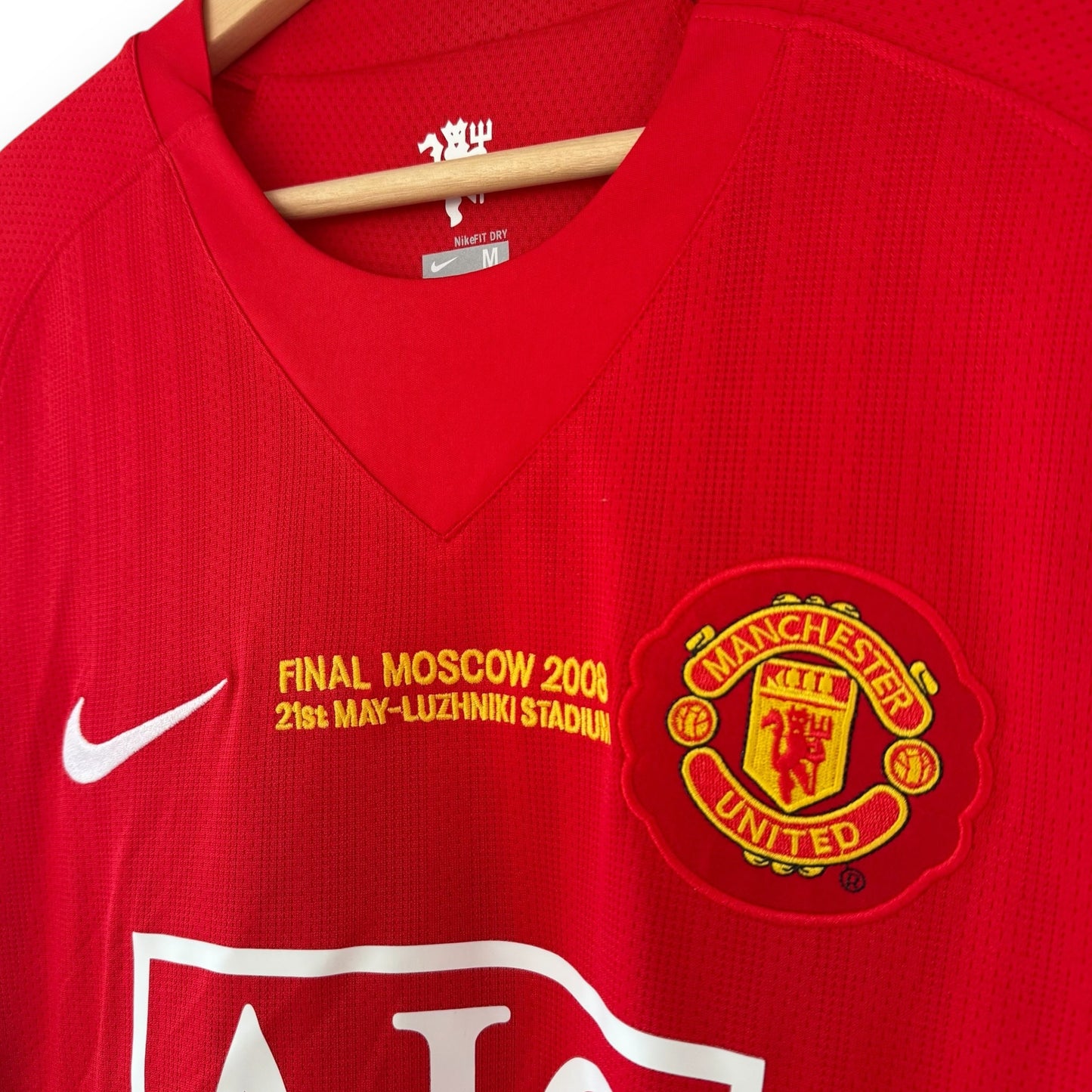 Manchester United 2007-2008 Home Long-Sleeve UCL Final Jersey
