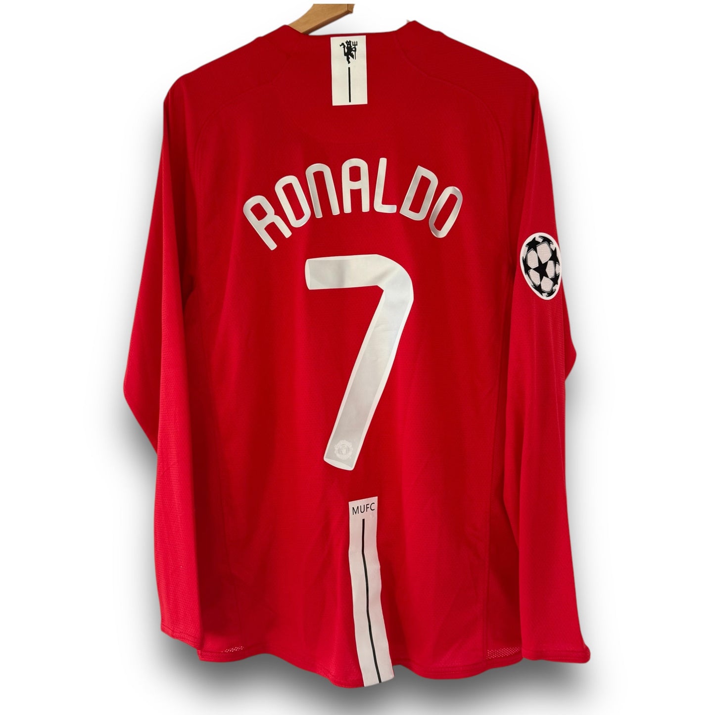 Manchester United 2007-2008 Home Long-Sleeve UCL Final Jersey