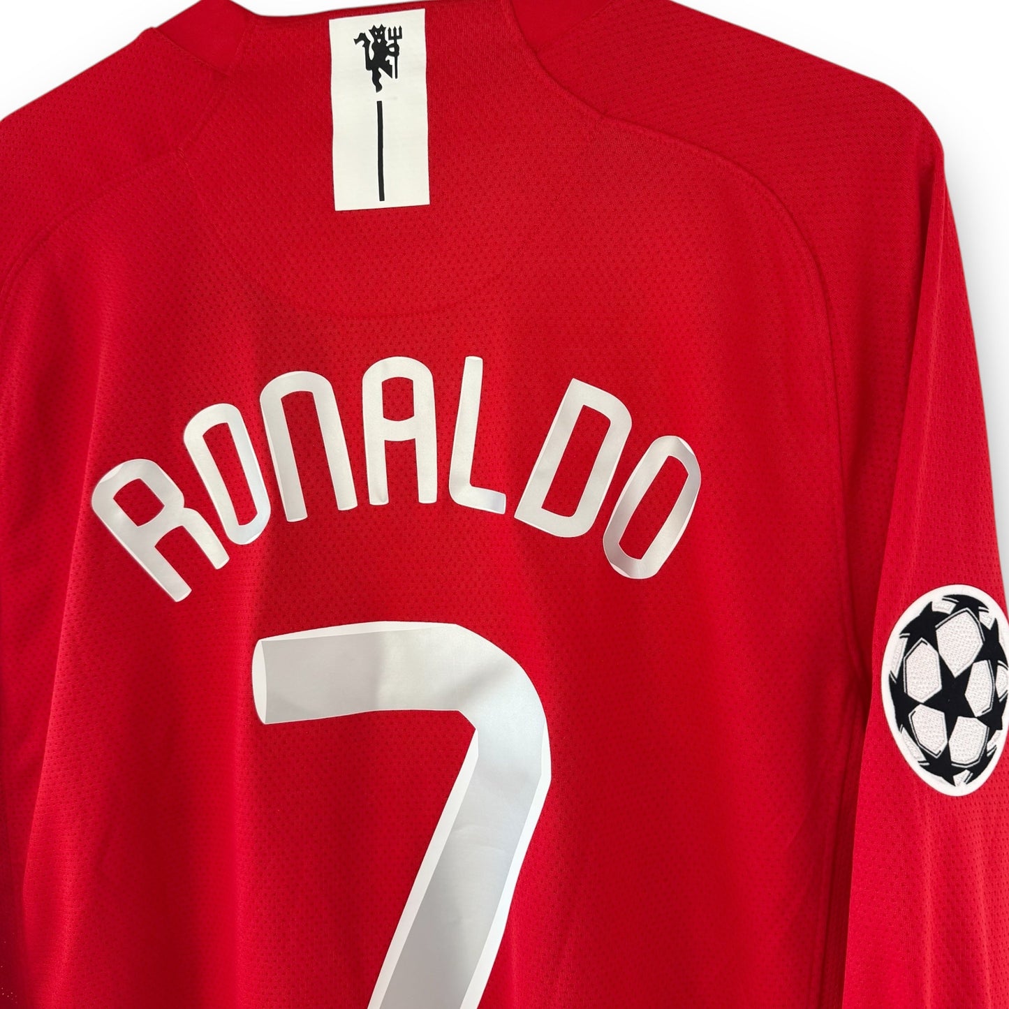 Manchester United 2007-2008 Home Long-Sleeve UCL Final Jersey