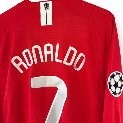 Manchester United 2007-2008 Home Long-Sleeve UCL Final Jersey