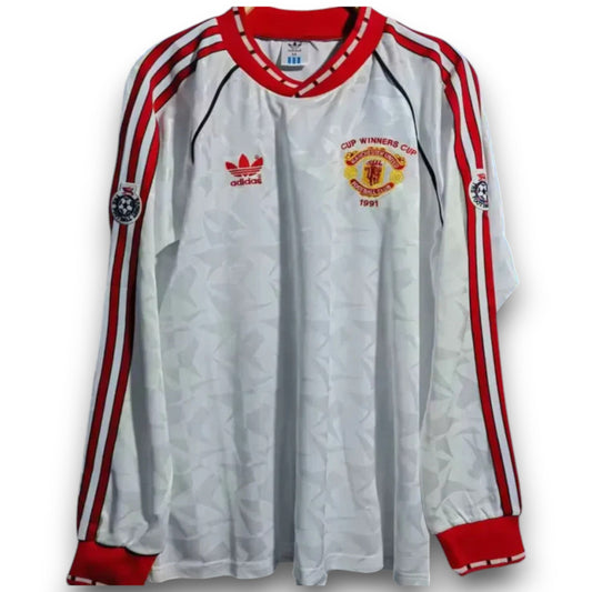 Manchester United 1990-1991 Away Long Sleeve European Champions Shirt