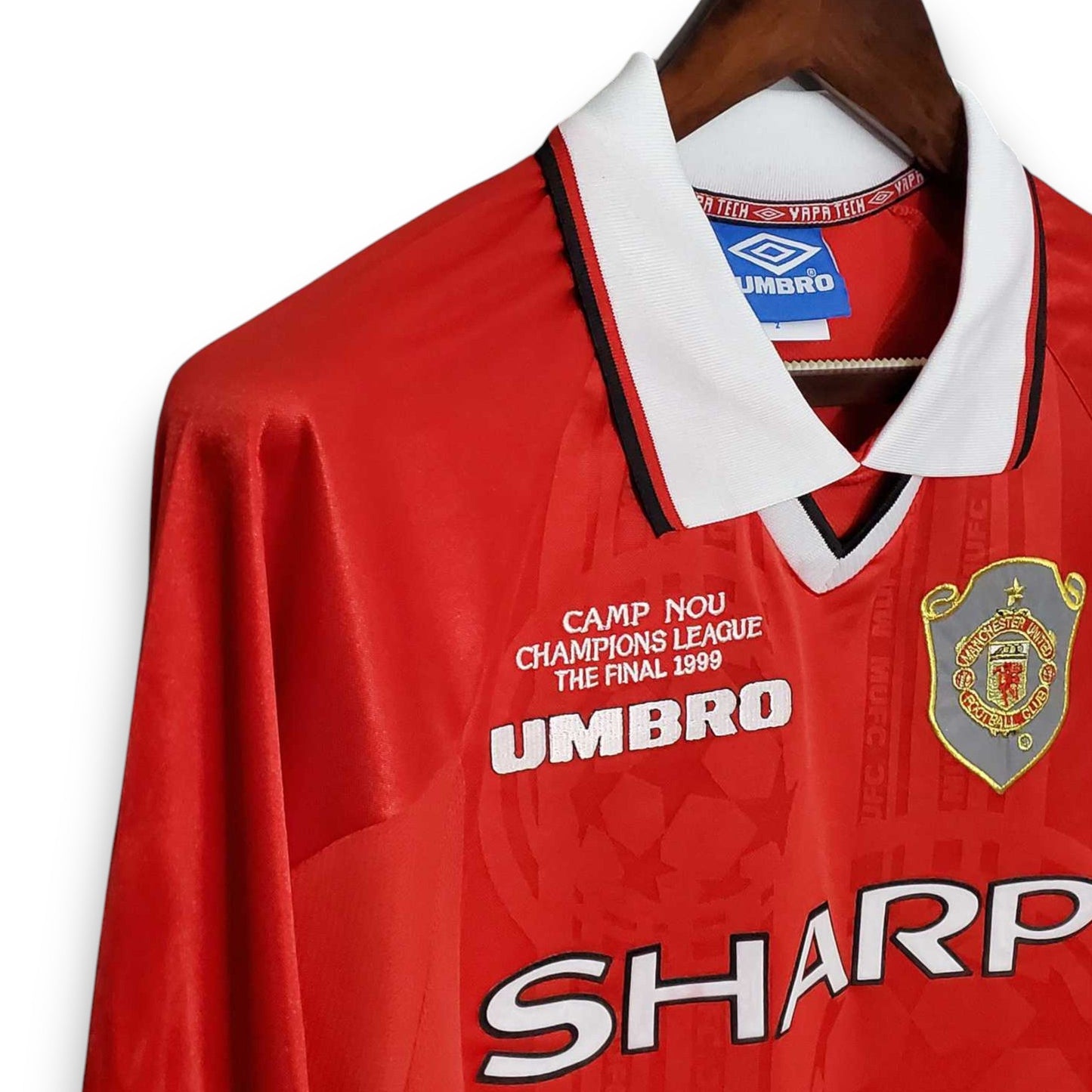 Manchester United 1999-2000 Home Long Sleeve Shirt - UCL Final