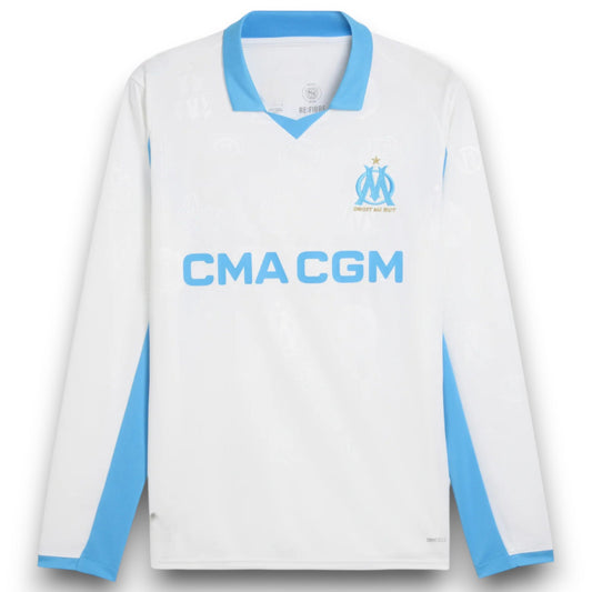 Marseille 2025-2026 Home Long-Sleeve Jersey