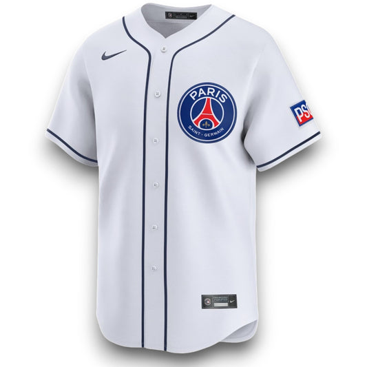 Paris 2025-2026 Baseball White T-Shirt