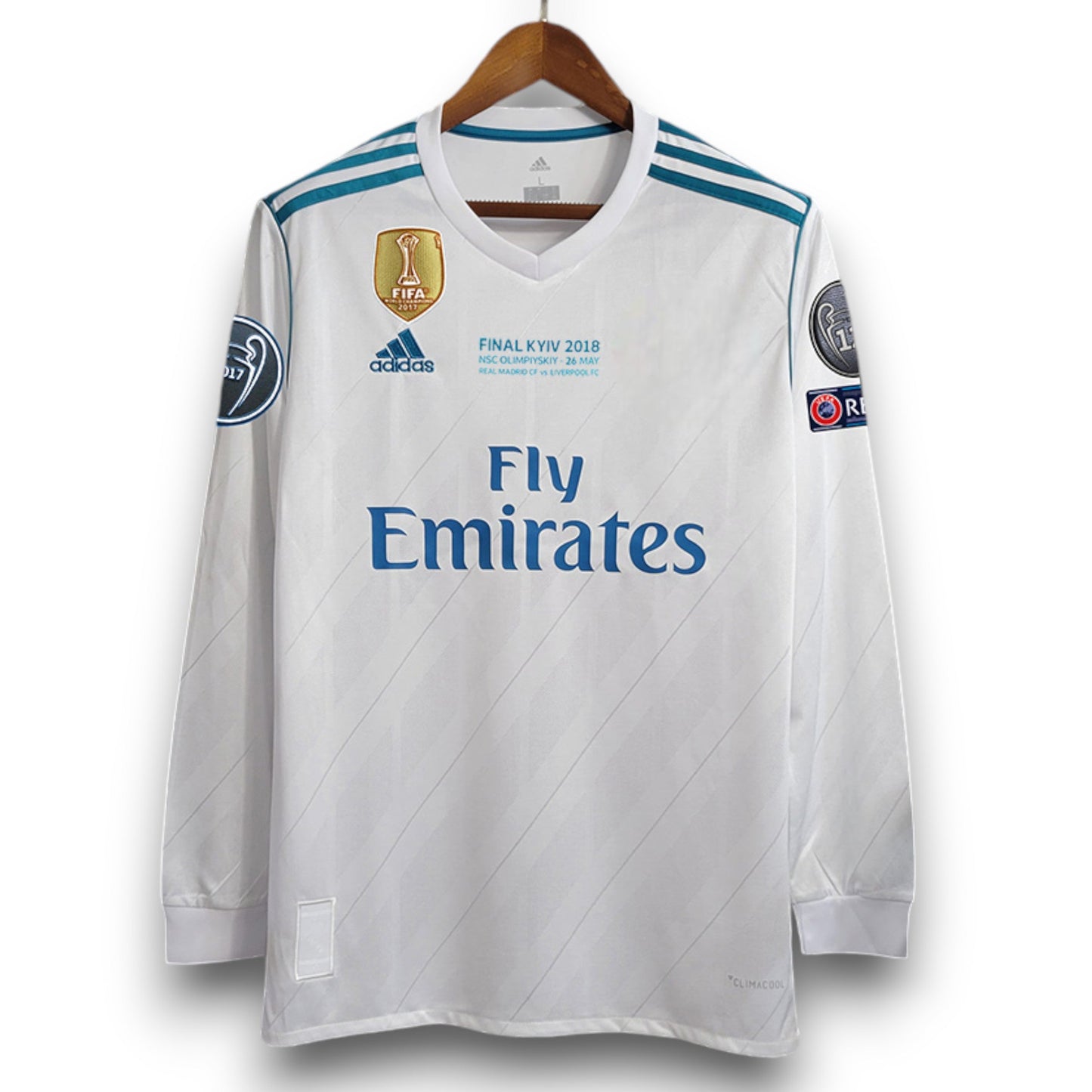 Real Madrid 2018 UCL Final Long Sleeve Shirt
