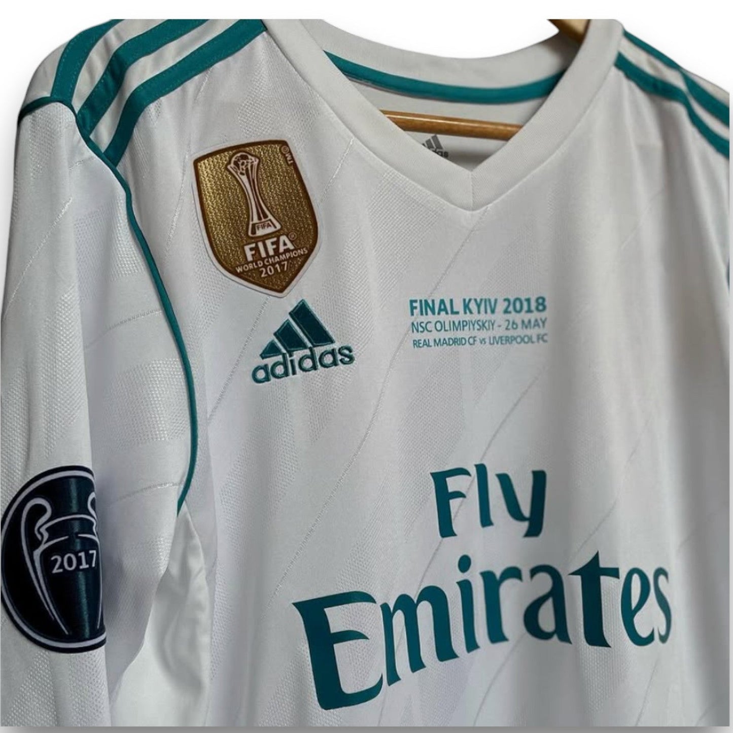 Real Madrid 2018 UCL Final Long Sleeve Jersey