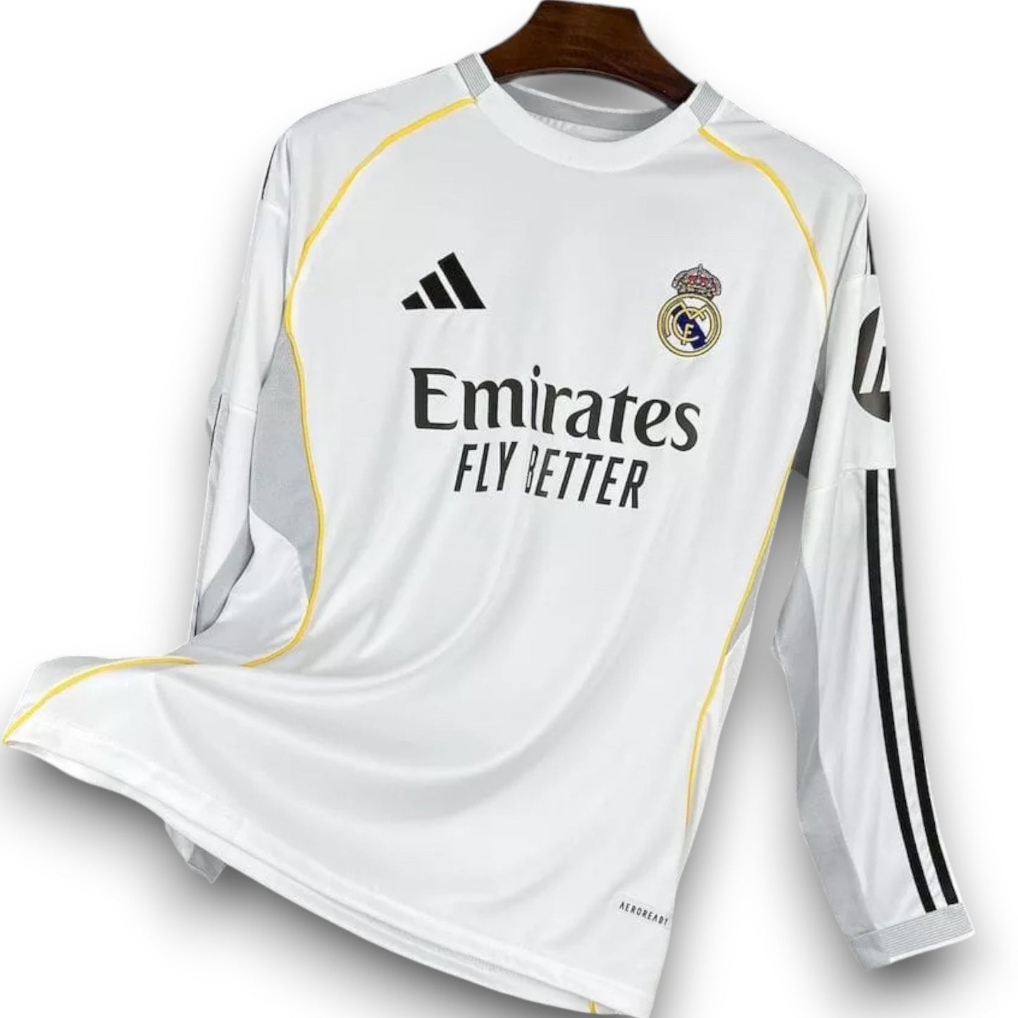 Maillot Real Madrid 2025-2026 Domicile Manches Longues
