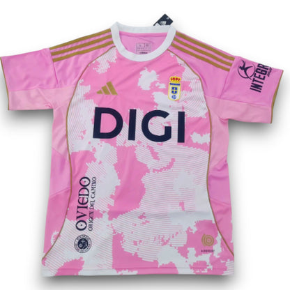 Maillot Real Oviedo 2025-2026 Rose Spécial