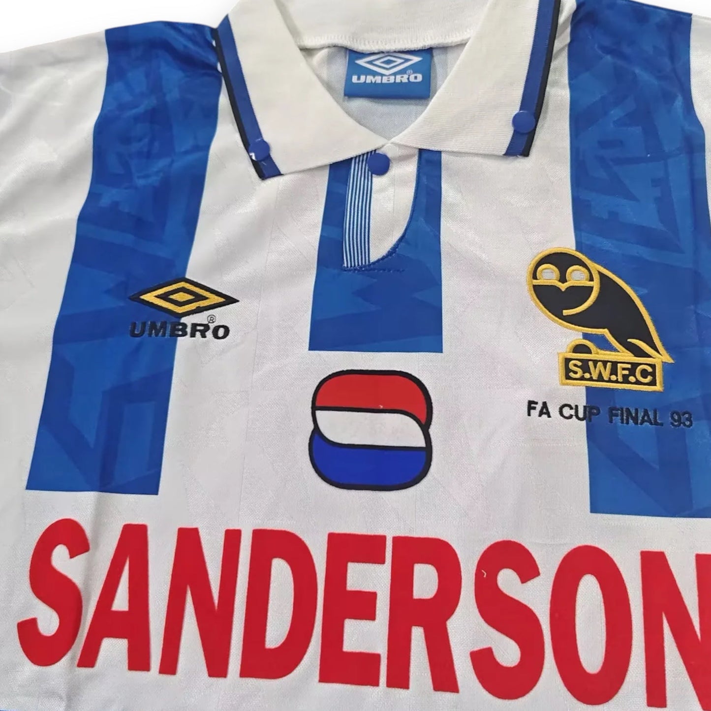 Sheffield Wednesday 1992-1993 Home F.A CUP Shirt