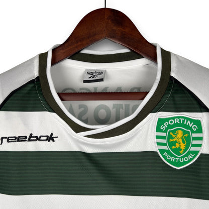 Sporting Lisbon 2001-2002 Home Long Sleeve Shirt