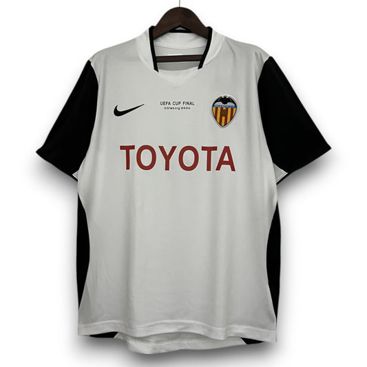 Valencia CF 2003-2004 Home UEFA Final Shirt