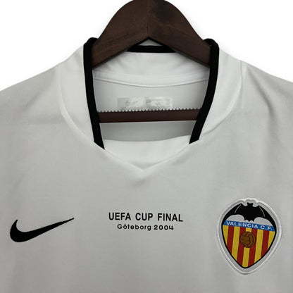 Valencia CF 2003-2004 Home UEFA Final Shirt